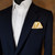 Light Gold Satin Pre-Folded Pocket Square Insert