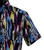 Bassiri Short Sleeve Camp Shirt - Abstract Blue Jungle Pattern