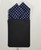 100% Cotton Pre-Folded Pocket Square Handkerchief Insert - Navy Polka Dot