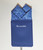 100% Cotton Pre-Folded Pocket Square Handkerchief Insert - Blue Floral Swirl
