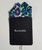 100% Cotton Pre-Folded Pocket Square Handkerchief Insert - Navy & Green Abstract Floral 100% Cotton Pre-Folded Pocket Square Handkerchief Insert - Navy & Green Abstract Floral