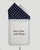 Two-Tone White Dots on Navy 100% Cotton Pre-Folded Pocket Square Insert