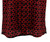 Clearance: Bassiri Short Sleeve Camp Shirt - Red Odd Circles on Black