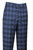 Leonardo Valenti Modern Fit Silk & Wool Blend Slacks - Blue Plaid  Leonardo Valenti Modern Fit Silk & Wool Blend Slacks - Blue Plaid