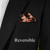 100% Cotton Pre-Folded Pocket Square Handkerchief Insert -Black & Copper Floral 100% Cotton Pre-Folded Pocket Square Handkerchief Insert -Black & Copper Floral