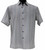 Bassiri Short Sleeve Camp Shirt - Black & Brown Petite Squares on White