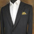100% Cotton Pre-Folded Pocket Square Handkerchief Insert - Grey Floral on Gold 100% Cotton Pre-Folded Pocket Square Handkerchief Insert - Grey Floral on Gold
