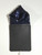 Men's Navy Blue Sequin Pre-Folded Pocket Square Insert - Point Design Men's Navy Blue Sequin Pre-Folded Pocket Square Insert - Point Design