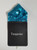 Men's Turquoise Blue Sequin Pre-Folded Pocket Square Insert - Point Design Men's Turquoise Blue Sequin Pre-Folded Pocket Square Insert - Point Design