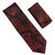 Antonia 100% Silk Tie w/Pocket Square - Black & Red Paisley Antonia 100% Silk Tie w/Pocket Square - Black & Red Paisley