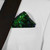 Men's Iridescent Green, Blue & Purple Sequin Pre-Folded Pocket Square Insert - Point Design Men's Iridescent Green, Blue & Purple Sequin Pre-Folded Pocket Square Insert - Point Design