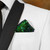 Men's Iridescent Green, Blue & Purple Sequin Pre-Folded Pocket Square Insert - Point Design Men's Iridescent Green, Blue & Purple Sequin Pre-Folded Pocket Square Insert - Point Design