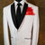 Red Satin Ruffle & Feather Pocket Square Insert Red Satin Ruffle & Feather Pocket Square Insert