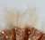 Rose Gold Sequin Ruffle & Feather Pocket Square Insert Rose Gold Sequin Ruffle & Feather Pocket Square Insert