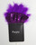 Purple Sequin Ruffle & Feather Pocket Square Insert Purple Sequin Ruffle & Feather Pocket Square Insert
