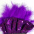 Purple Sequin Ruffle & Feather Pocket Square Insert Purple Sequin Ruffle & Feather Pocket Square Insert