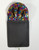 Men's Multi-Colored Sequin Pre-Folded Pocket Square Insert - Fan Design Men's Multi-Colored Sequin Pre-Folded Pocket Square Insert - Fan Design