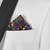 Men's Multi-Colored Sequin Pre-Folded Pocket Square Insert - Point Design