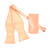 Peach Pin Dot Weave 100% Woven Silk Self Tie Silk Bow Tie Set
