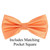 Melon Pin Dot Weave Pre-Tied Silk Bow Tie Set