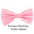 Pink  Pin Dot Weave Pre-Tied Silk Bow Tie Set