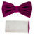 Dark Raspberry Purple Diagonal Weave Pre-Tied Silk Bow Tie Set