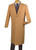 Fortini Classic 48in Long Wool Overcoat - Camel