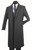 Fortini Classic 48in Long Wool Overcoat - Charcoal