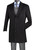 Fortini Classic 38in Wool Short Car Coat -  Black