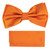 Orange 100% Silk Grid Weave Pre-Tied Silk Bow Tie Set