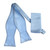 Sky Blue Pin Dot Weave 100% Woven Silk Self Tie Silk Bow Tie Set