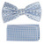 Light Blue Polka Dot Pre-Tied Silk Bow Tie Set