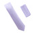 Antonia 100% Satin Silk X-Long Necktie with Pocket Square - Light Pastel Purple