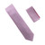 Antonia 100% Satin Silk Necktie with Pocket Square - Lavender