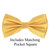 Honey Gold Pin Dot Weave Pre-Tied Silk Bow Tie Set