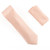 100% Silk Diagonal Weave X-Long Necktie with Pocket Square - Light Peach