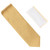 100% Silk Diagonal Weave Necktie with White Pocket Square - Gold 100% Silk Diagonal Weave Necktie with White Pocket Square - Gold