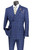 Vinci Modern Trim Fit Double-Breasted Suit - Blue Windowpane Vinci Modern Trim Fit Double-Breasted Suit - Blue Windowpane