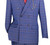 Vinci Modern Trim Fit Double-Breasted Suit - Blue With Pink Glenplaid Vinci Modern Trim Fit Double-Breasted Suit - Blue With Pink Glenplaid