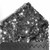Men's Dark Silver & Black Sequin Pre-Folded Pocket Square Insert - Point Design Men's Dark Silver & Black Sequin Pre-Folded Pocket Square Insert - Point Design