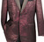 Vinci Burgundy Fancy Jacquard Sportcoat with Matching Bow Tie