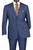 Vinci 2-Button Blue Texture Weave Suit with Flat-Front Slacks - Classic Fit Vinci 2-Button Blue Texture Weave Suit with Flat-Front Slacks - Classic Fit