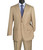 Vinci 2-Button Beige Texture Weave Suit with Flat-Front Slacks - Classic Fit Vinci 2-Button Beige Texture Weave Suit with Flat-Front Slacks - Classic Fit