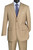 Vinci 2-Button Beige Texture Weave Suit with Flat-Front Slacks - Classic Fit Vinci 2-Button Beige Texture Weave Suit with Flat-Front Slacks - Classic Fit