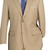 Vinci 2-Button Beige Texture Weave Suit with Flat-Front Slacks - Classic Fit Vinci 2-Button Beige Texture Weave Suit with Flat-Front Slacks - Classic Fit