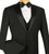 Vinci 4 Piece Black Tuxedo with Matching Vest & Bow Tie - Classic Fit Vinci 4 Piece Black Tuxedo with Matching Vest & Bow Tie - Classic Fit