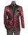 Vinci Black & Red Velvet Brocade Paisley Sportcoat - Modern Fit Vinci Black & Red Velvet Brocade Paisley Sportcoat - Modern Fit