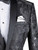Vinci Black Ornate Stitched Sportcoat with Matching Bow Tie - Slim Fit Vinci Black Ornate Stitched Sportcoat with Matching Bow Tie - Slim Fit