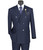 Vinci Navy Blue Glenplaid Double-Breasted Suit with Flat Front Slacks Vinci Navy Blue Glenplaid Double-Breasted Suit with Flat Front Slacks
