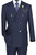 Vinci Navy Blue Glenplaid Double-Breasted Suit with Flat Front Slacks Vinci Navy Blue Glenplaid Double-Breasted Suit with Flat Front Slacks